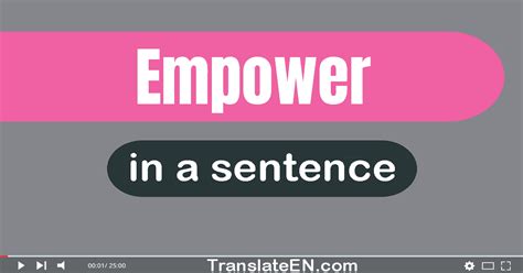 empower 6 letters.